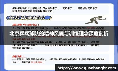 北京乒乓球队的精神风貌与训练理念深度剖析